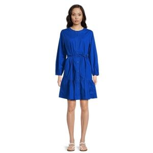 Beachlunchlounge Womens Tiered Jett Shirt Dress